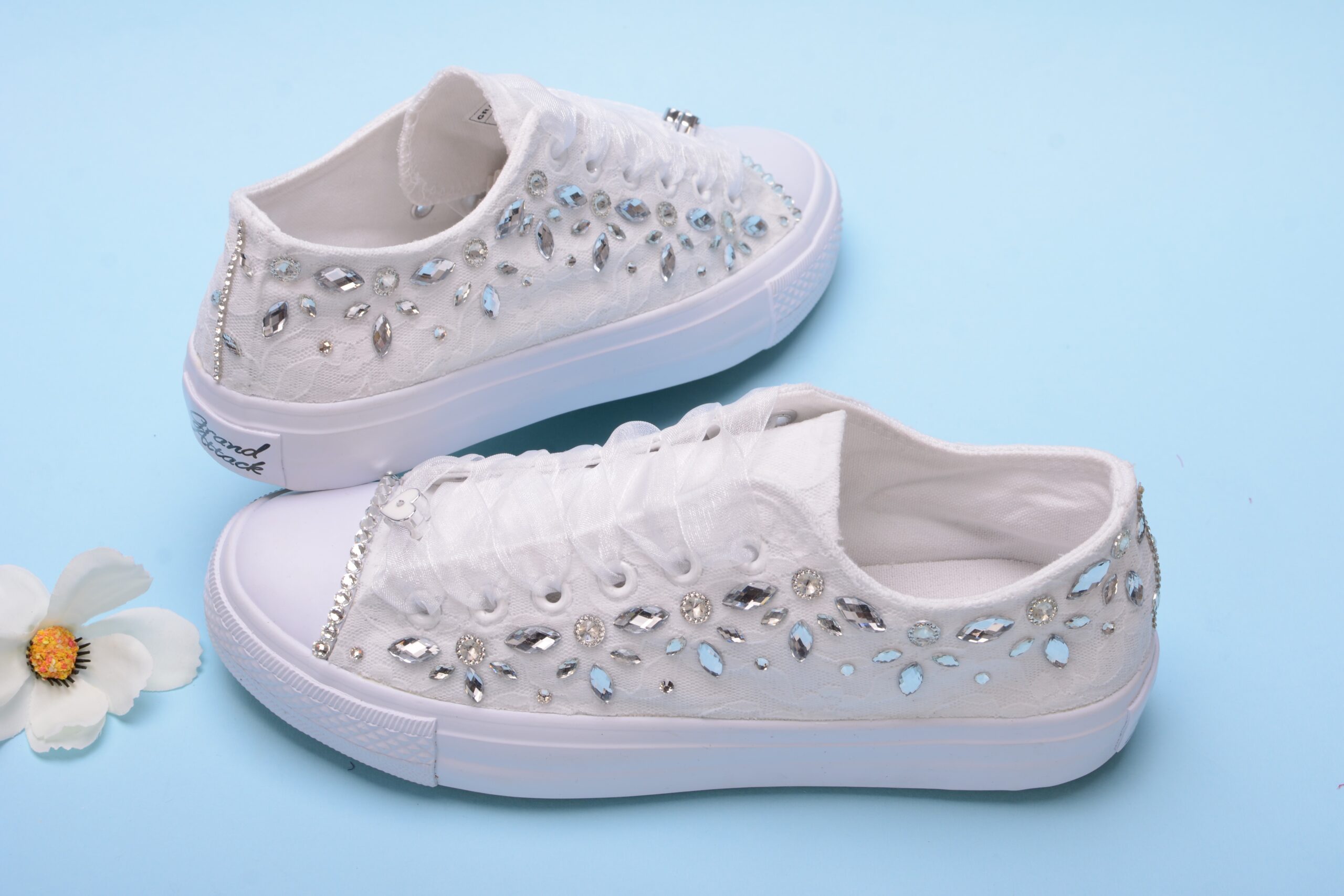 Bling Lace Trainers For Bride – Lovin Bridal