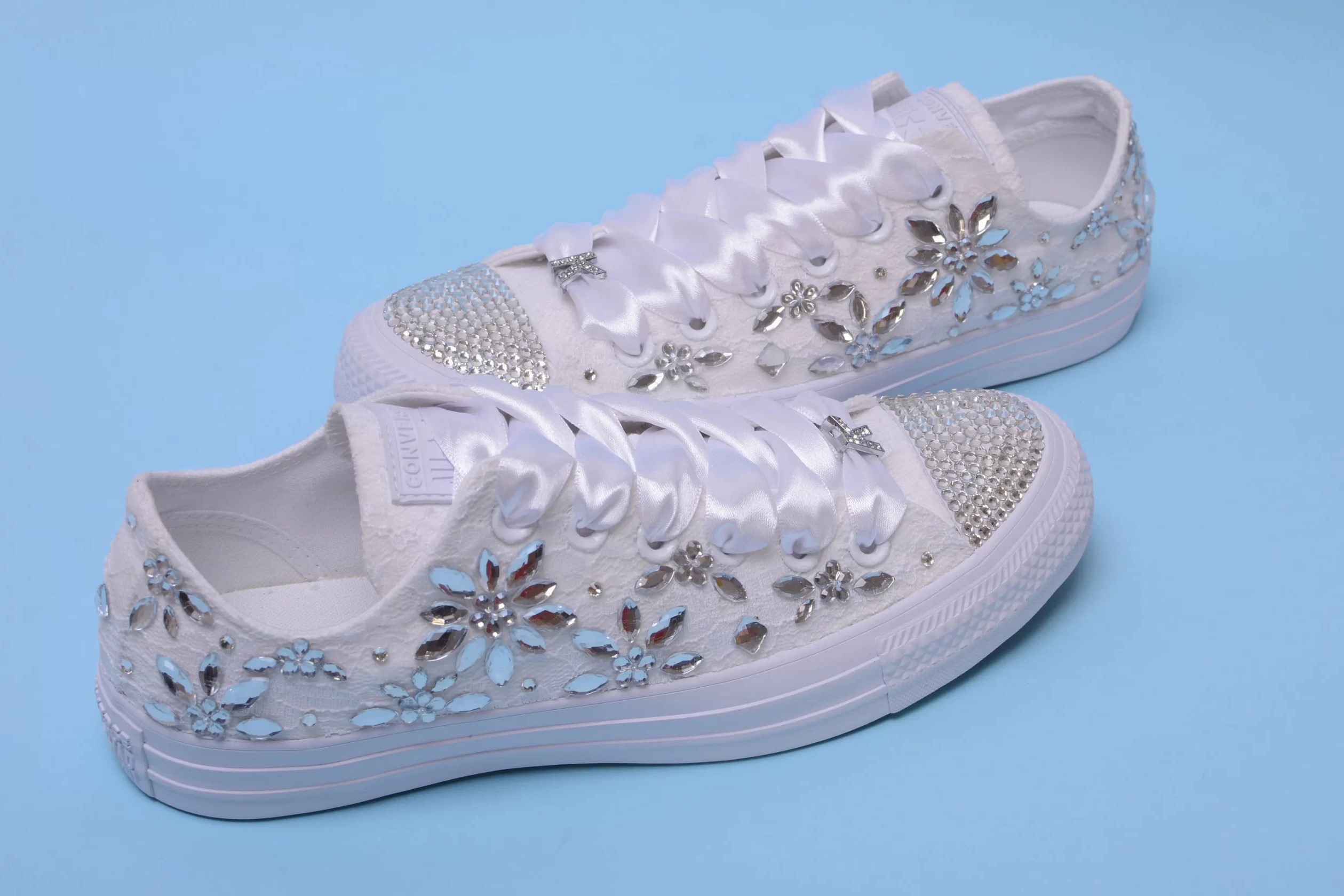 Bling Lace Trainers For Bride – Lovin Bridal